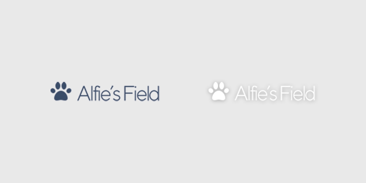 Alfies Field Logo - Colour and Mono