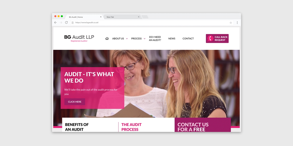 BG Audit Case Study - Home Page