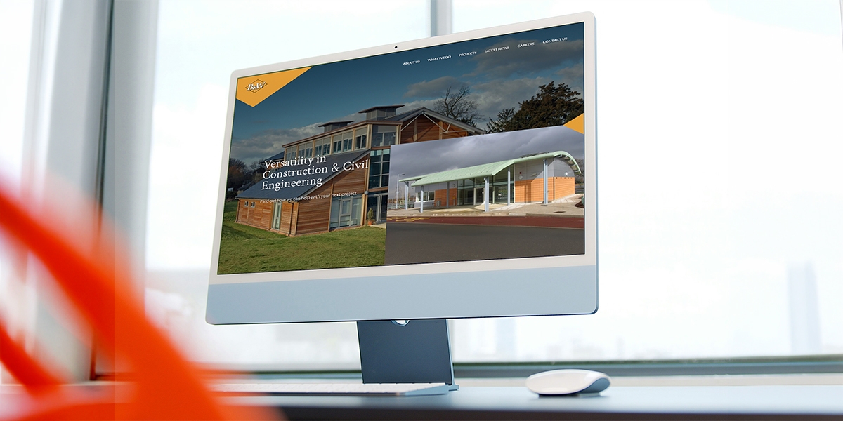  Brooks and Wood Desktop Website Mockup