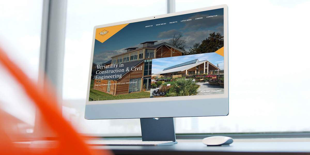  Brooks and Wood Desktop Website Mockup
