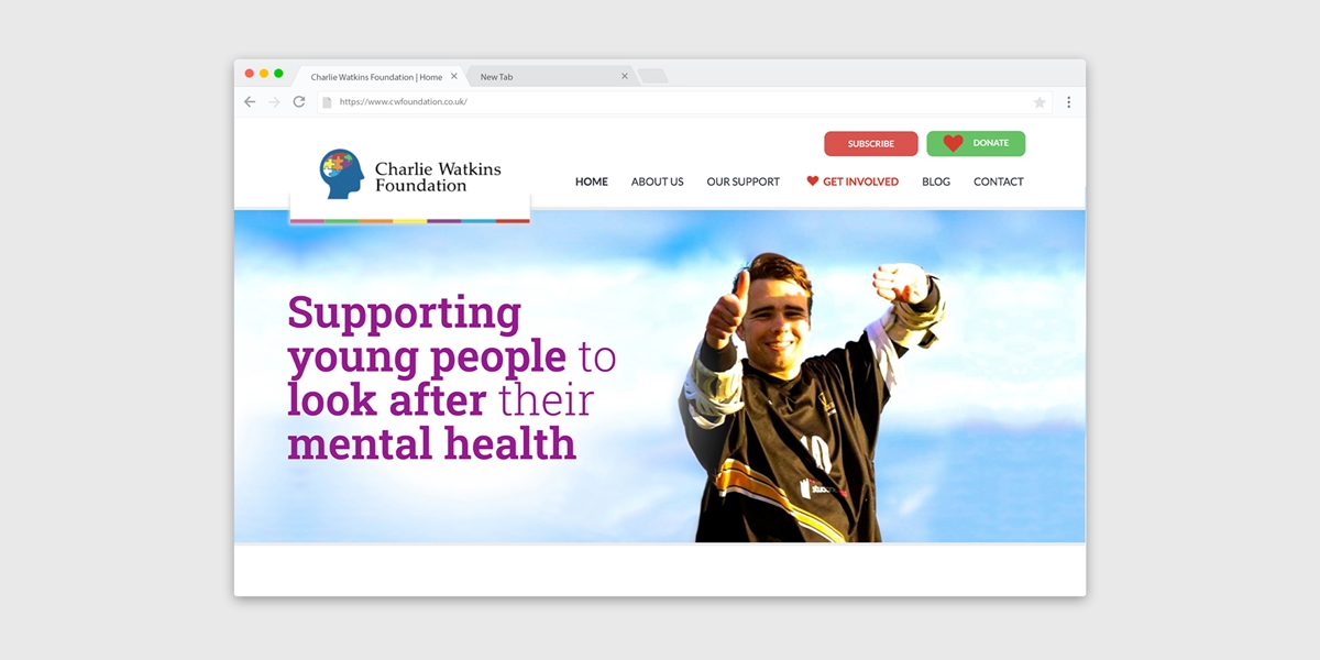 CWF Case Study - Website Homepage Header