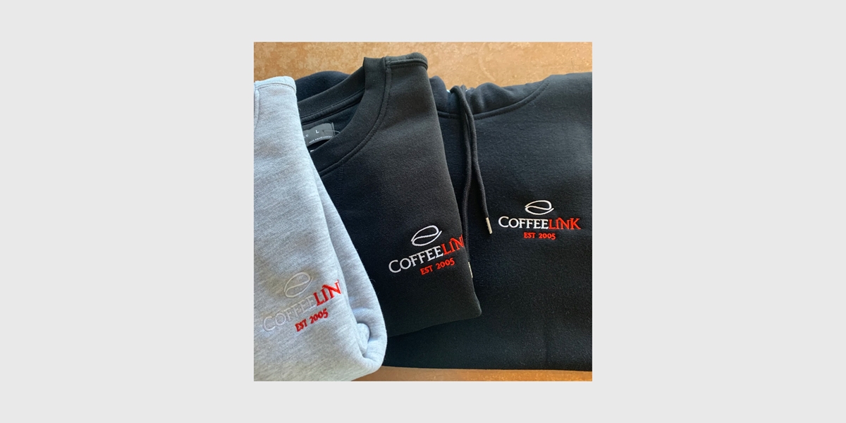 Coffee Link embroidered workwear