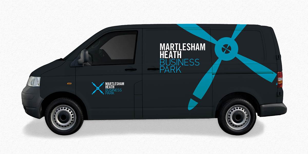 Martlesham Heath Business Park branded van