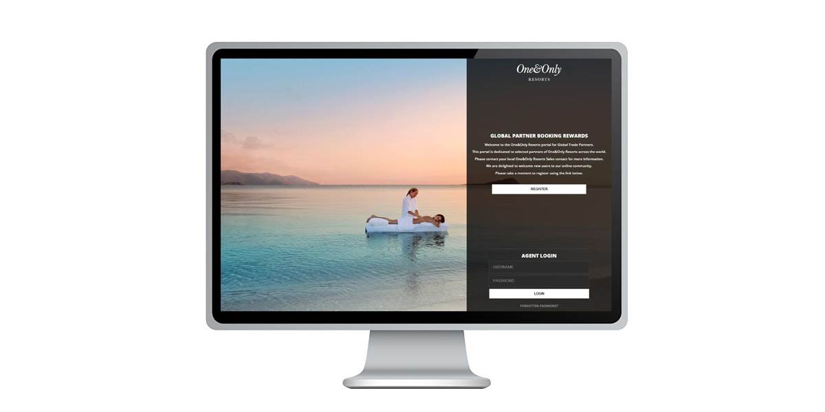 One&Only Resorts portal landing page