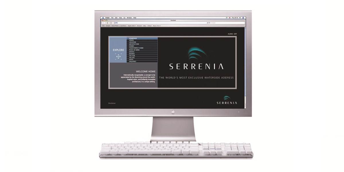 Serrenia website screen