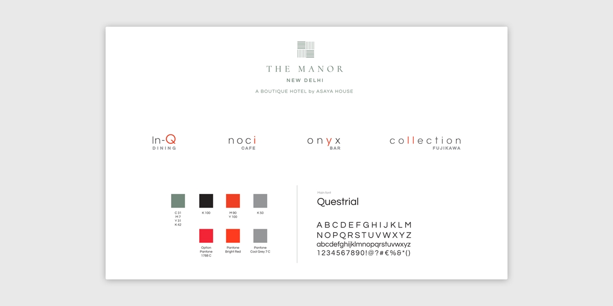 The Manor Delhi Portfolio - Branding Guide