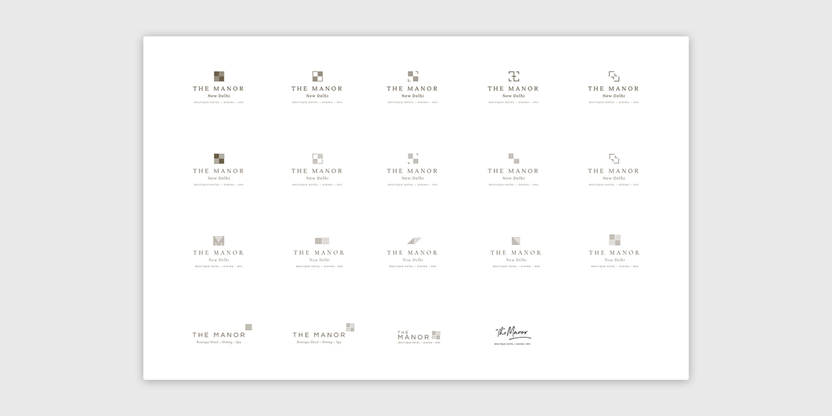 The Manor Delhi Portfolio - Logo Ideas