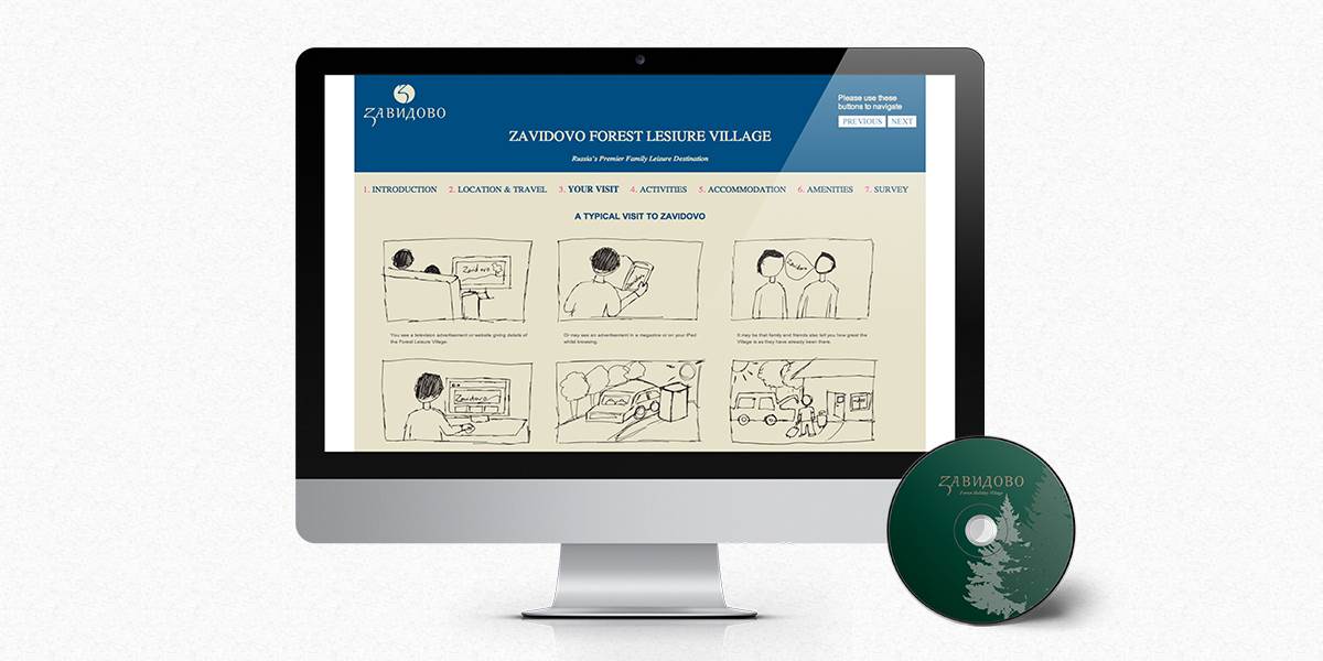 Zavidovo Website Design and CD display