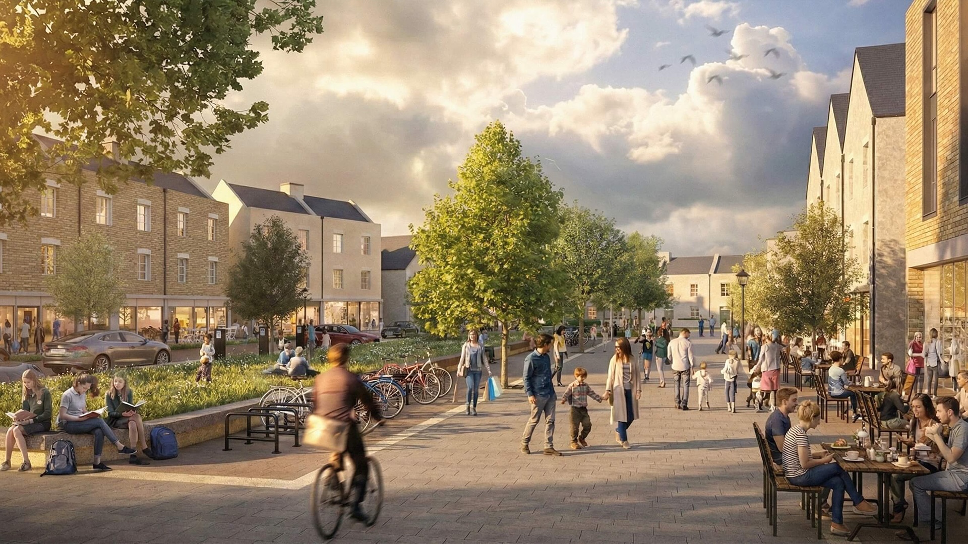 Willowbrook NWC CGI of Local Centre View