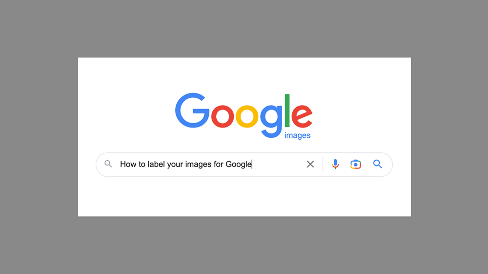 Blog header for how to label your images for Google